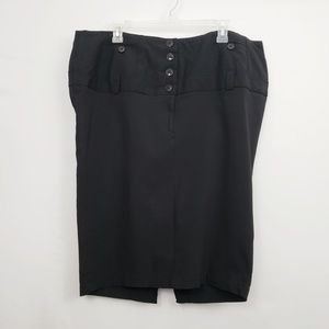 Torrid Black Edgy Pencil Skirt Size 20*